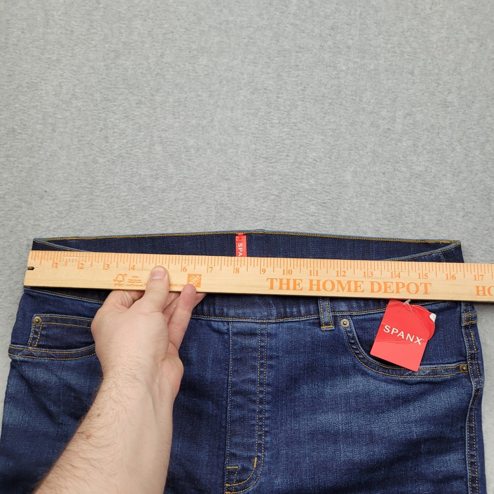 Spanx Flare Jeans Womens XL Midnight Shade Blue Pull On Denim 20327R - Picture 4 of 8